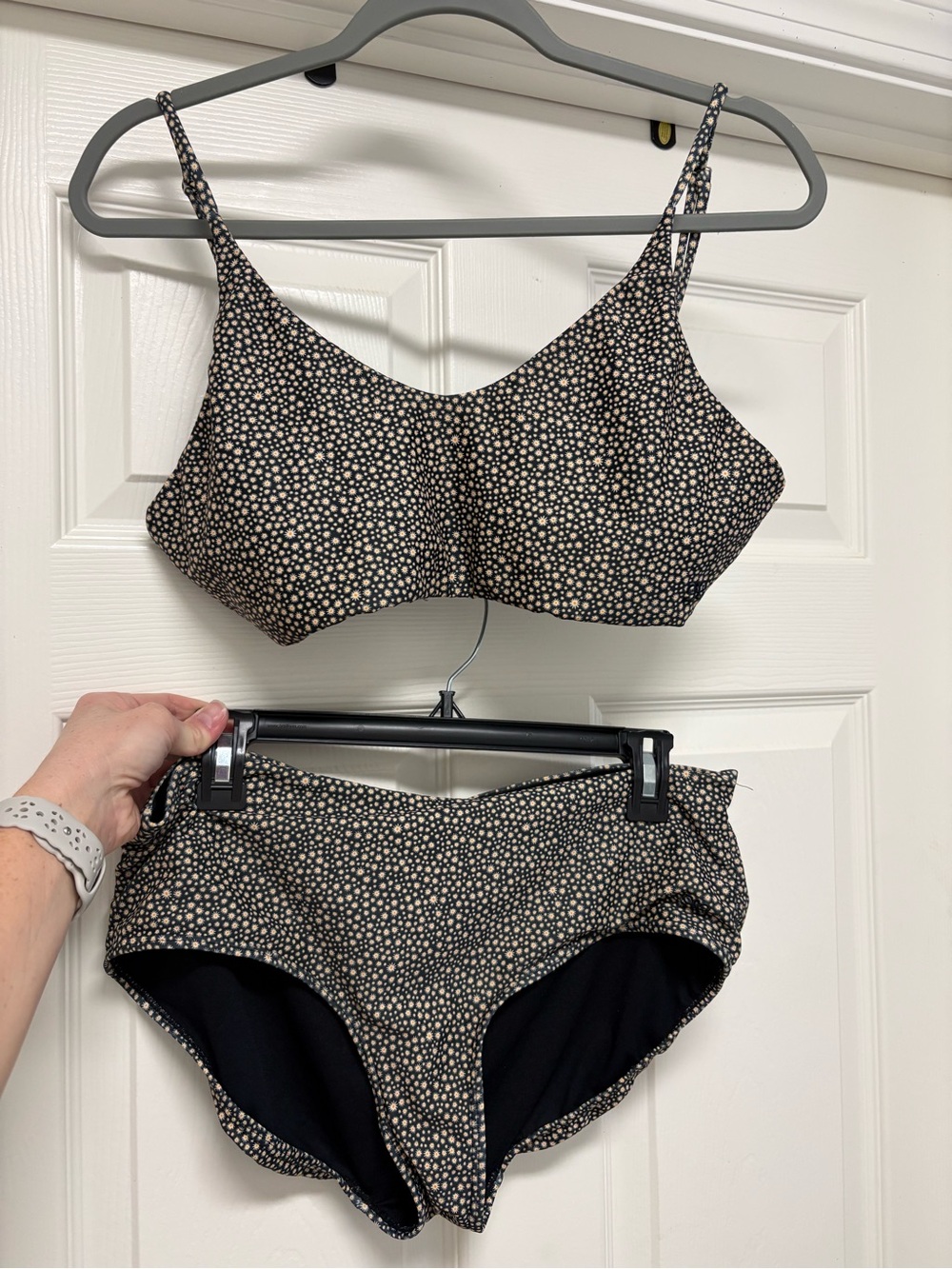 Albion Fit Rise Bikini Top Two-Piece Charleston Print Medium Sunflower Swimsuit